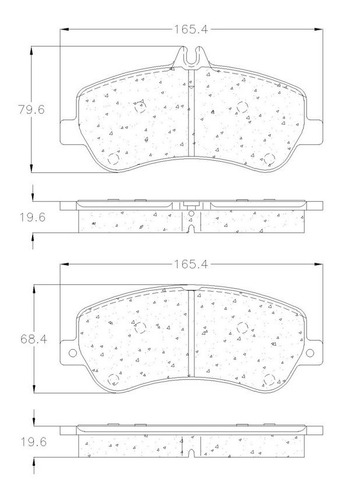 Balata Delantera Mercedes-benz Glk300 2010-2015 Foto 2