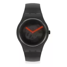 Reloj Swatch Black Bluir De Silicona Negra Para Hombre