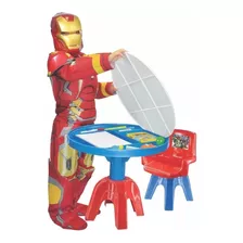 Mesinha Infantil Com Cadeira Avengers Lider