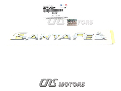 Rear Liftgate Trunk Emblem Badge For 13-18 Hyundai Santa Ddf Foto 2
