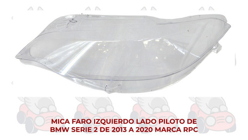 Faro (mica) Bmw Serie 2 2013-2014-15-16-17-18-2019-2020 Ore Foto 2