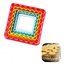 Cortador Em Plástico Quadrado Pasta Americana E Biscuit
