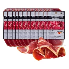 Jamon Serrano Presunto Cru Fatiado Extra Fino 100g - 12 Un.