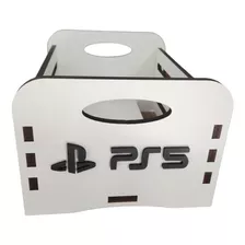 Organizador Case Para Games Caixa Jogos Ps5 Mdf Branco