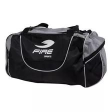 Maleta Deportiva Fire Sports Viaje Gym Bolsa Fitness Gris