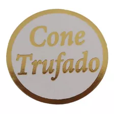 Etiqueta Adesiva Dourada Para Cone Trufado C/ 400 Unidades Cor Dourado