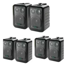 Caixa Som Ambiente Tozz Tzac302 Kit 6 Peças 75w Com Nf