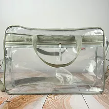 Bolsa Maternidade Transparente - Cinza Claro