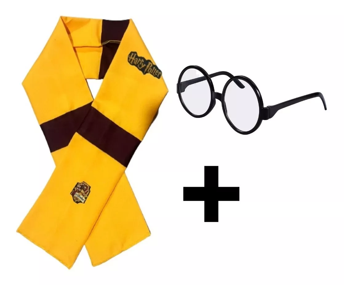 Bufanda Harry Potter Casa Gryffindor + Lentes