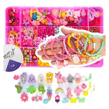 Kit Miçangas Infantil Coloridas P/ Montar Pulseiras 2000 Pçs