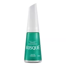 Esmalte Cremoso Risque Grao Cafe 8ml Manicure Salão Esmalte Cor Ver De Verde