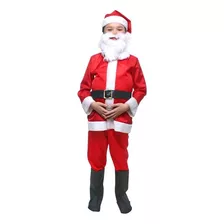 Fantasia De Papai Noel Infantil Original Com Barriga E Barba