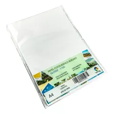 Papel Foto Adesivo Brilhante 115g Prova Dágua 200 Folhas A4