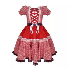 Vestido De Festa Junina Infantil Quadrilha 8 10 12 Anos