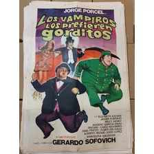 Afiche De Cine Original 1404- Porcel - Olmedo- Los Vampiros