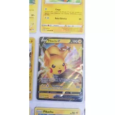 Coleção De Cartas Pikachu - Pikachu V +15 Energias De Brinde