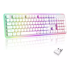 Teclado Inalámbrico Para Juegos Langtu W1, Recargable, 2,4 G