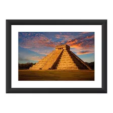 Quadro Piramide Maia Templo Kukulcan Paisagen Cidade Decorar