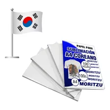 Papel De Sublimacion Premium A4 X 100 Hojas Moritzu Coreano