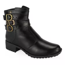 Ankle Boot Couro Legitimo - Bota Cano Baixo