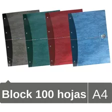 Block A4 De 100 Hojas Cuadriculado Oxford Colores Surtidos Color Multicolor