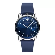 Reloj Pulsera Emporio Armani Hombre Cuero Esfera Azul Febo