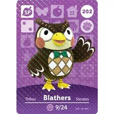 Blathers - Tarjeta Amiibo De Nintendo Animal Crossing Happy