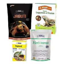 Ração Jabuti Alcon + Frutas E Legumes + Reptovit +herbivoros