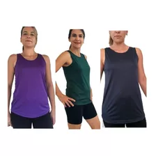 Blusa De Academia Feminina Fitness Kit Com 3 Peças