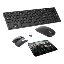 Teclado Ergonomico + Mouse Sem Fio Quick Answer E Mouse Pad