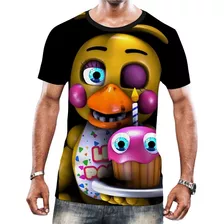 Camisa Camiseta Animatronics Five Night At Freddys Chica 3