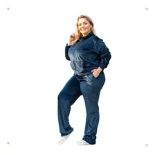 Conjunto Plush Feminino Plus Size Veludo Premium Quentinho 