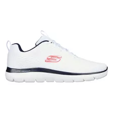 Tenis Skechers 232395wnv Summits Hombre Color Blanco Diseño De La Tela Liso Talla 28.5 Mx