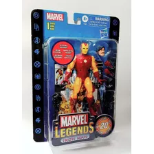 Iron Man Clasico Marvel Legends 20th Años,posable De 16 Cm. 