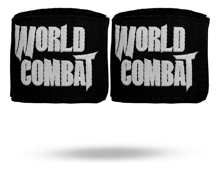 Bandagem Elástica World Combat - Preto E Branco