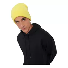 Gorro Lana Liso Color Amarillo Corona