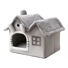 Cama Cucha Tipo Casa Desarmable Perro Gato