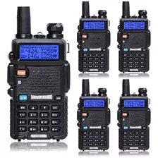 4 Radios Walkie Talkie Baofeng Uv5r Uhf/vhf 128 Canale 8km Bandas De Frecuencia 25 | 12.5khz Color Negro