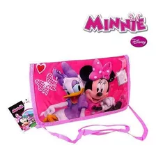 Bolsa De Vinil Infantil Retangular Minnie Mouse 24x15cm