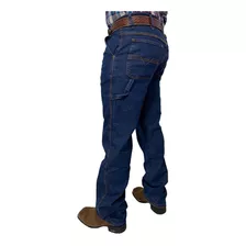 Calça Jeans Masculina Country Carpinteira Azul Stonado