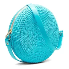 Bolsa Feminina Praia Casual Tiracolo Ombro Tranversal Trama 