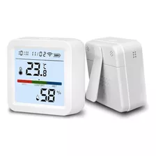 Sensor Temperatura Umidade Higrômetro Display Wifi Alexa 