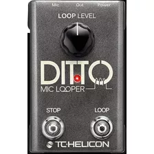 Tc Helicon Ditto Mic Looper Pedal Looper Para Voz Color Gris