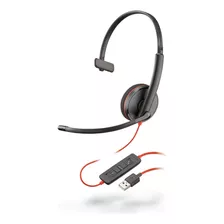 Auricular Gamer Poly Blackwire 3200 Series C3210 Usb-a Negro