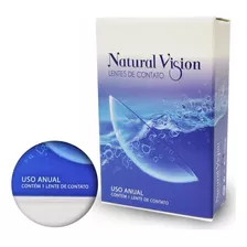 Lentes De Contato Com Grau Incolor Anual Natural Vision