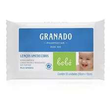 Kit Com 5 Lenços Umedecidos Peles Sensíveis Granado Pct 50 