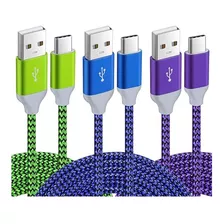 Pofesun Paquete De 3 Cables Usb C De 10 Pies De Carga