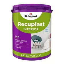 Pintura Latex Interior Recuplast Mate X 10 Lts - Color Blanco