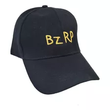 Gorra Bizarrap Bzrp 1 Bordada Premium Gabardina Negra