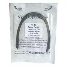 Arcos Rectangular Nitinol Super Elastico Ortodoncia X10 Un